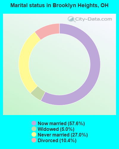 Marital status in Brooklyn Heights, OH