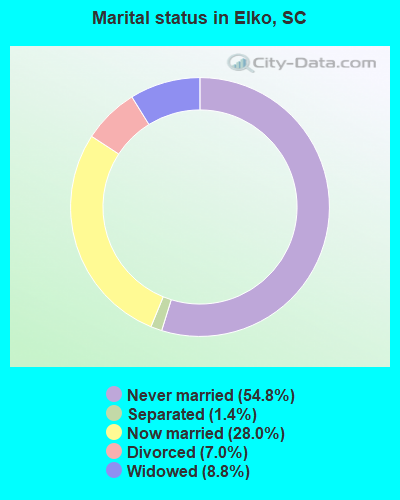 Marital status in Elko, SC