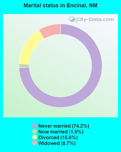 Marital status in Encinal, NM
