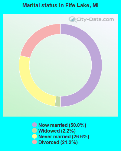 Marital status in Fife Lake, MI