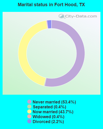 Marital status in Fort Hood, TX