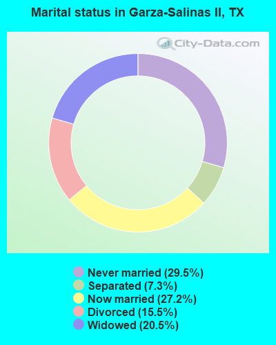 Marital status in Garza-Salinas II, TX