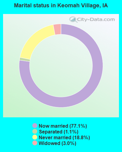 Marital status in Keomah Village, IA