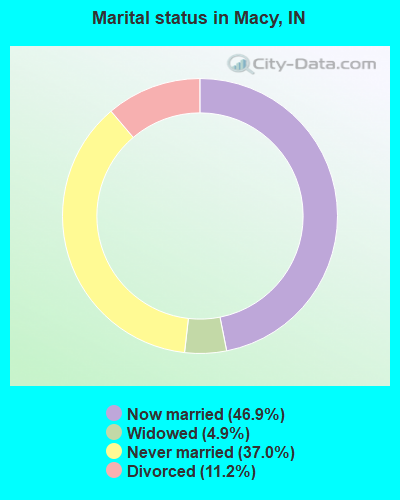 Marital status in Macy, IN