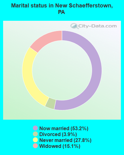 Marital status in New Schaefferstown, PA