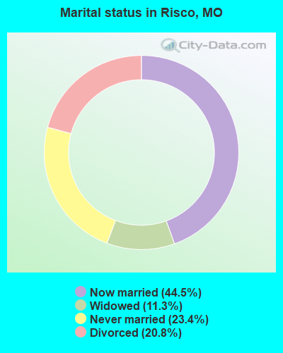 Marital status in Risco, MO