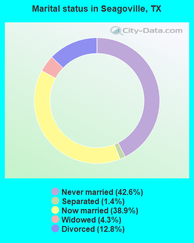 Marital status in Seagoville, TX