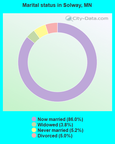 Marital status in Solway, MN