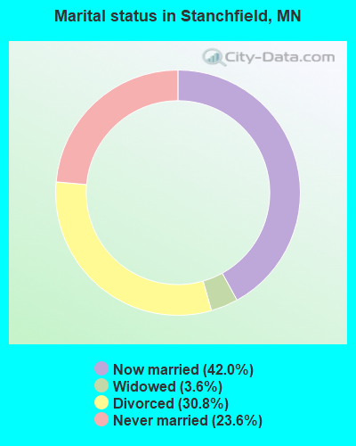 Marital status in Stanchfield, MN