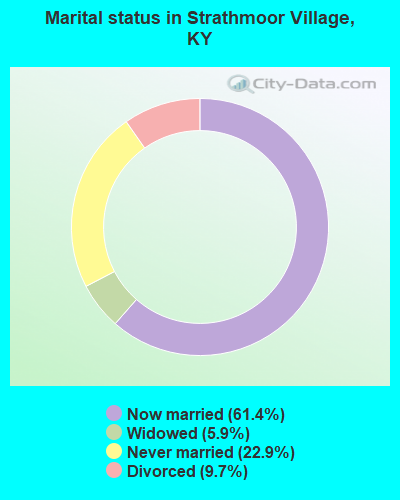Marital status in Strathmoor Village, KY