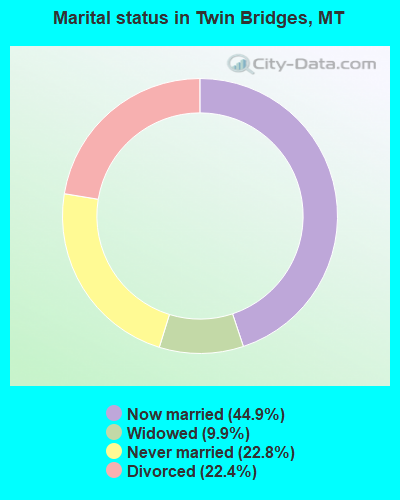 Marital status in Twin Bridges, MT
