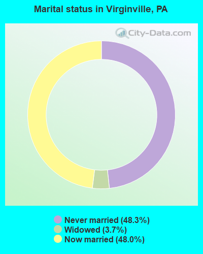 Marital status in Virginville, PA