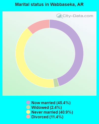 Marital status in Wabbaseka, AR