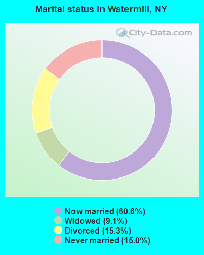 Marital status in Watermill, NY