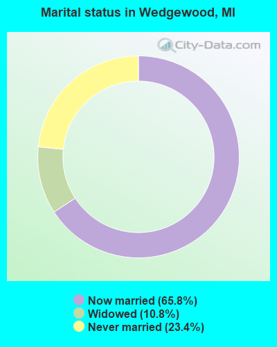 Marital status in Wedgewood, MI