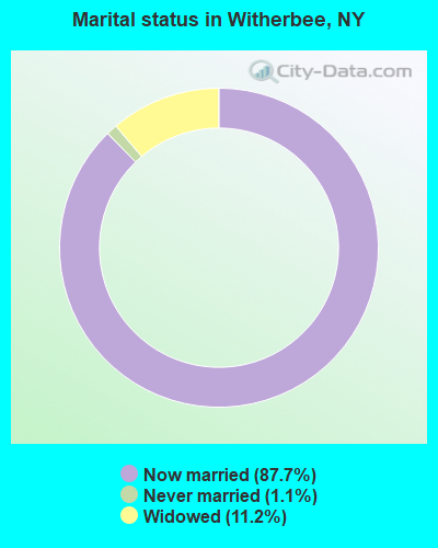 Marital status in Witherbee, NY