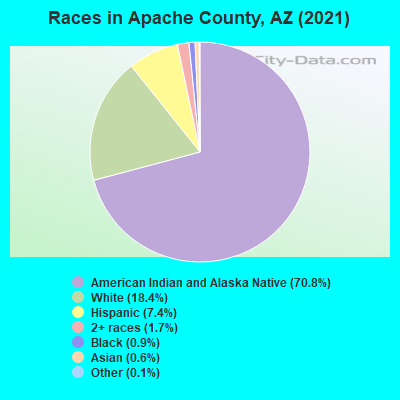 Races in Apache County, AZ (2021)