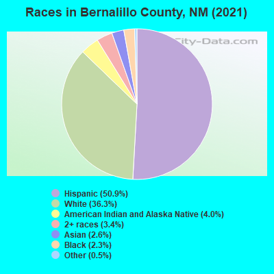 Races in Bernalillo County, NM (2021)