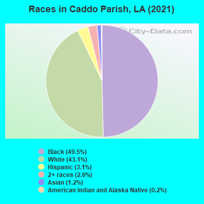 Races in Caddo Parish, LA (2021)