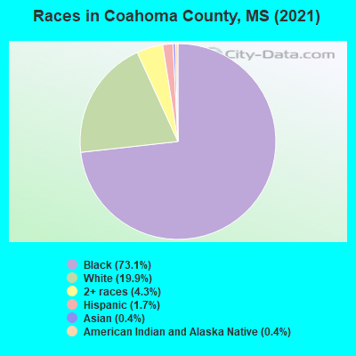 Races in Coahoma County, MS (2022)
