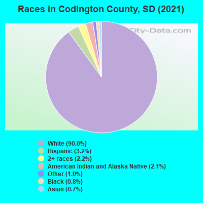 Races in Codington County, SD (2019)