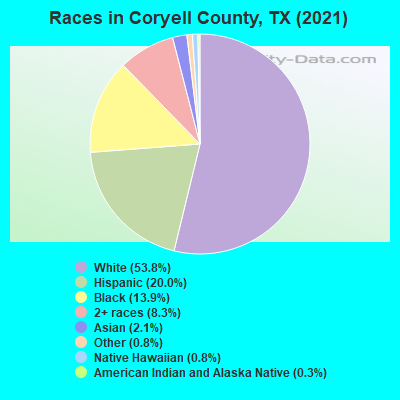 Races in Coryell County, TX (2019)