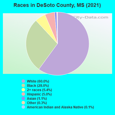 Races in DeSoto County, MS (2019)
