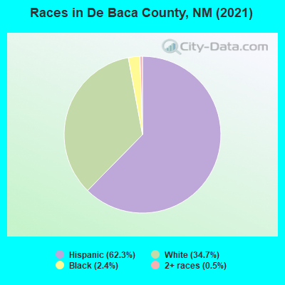 Races in De Baca County, NM (2019)