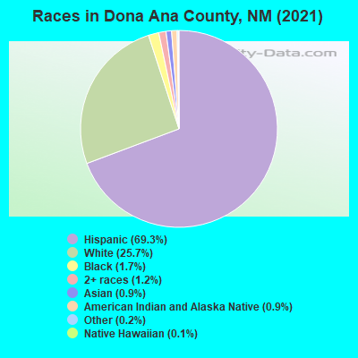 Races in Dona Ana County, NM (2021)
