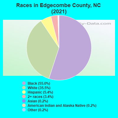 Races in Edgecombe County, NC (2019)