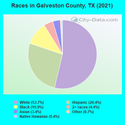 Races in Galveston County, TX (2021)