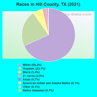 Races in Hill County, TX (2019)