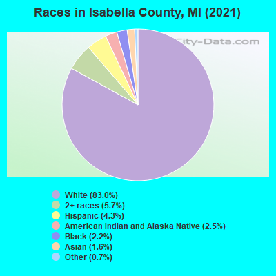 Races in Isabella County, MI (2021)