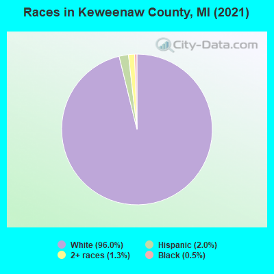 Races in Keweenaw County, MI (2022)