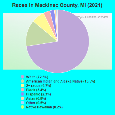 Races in Mackinac County, MI (2022)