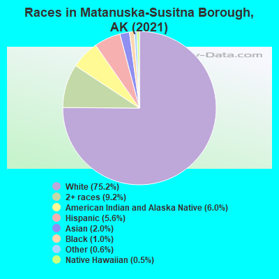 Races in Matanuska-Susitna Borough, AK (2021)