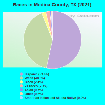 Races in Medina County, TX (2021)