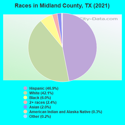 Races in Midland County, TX (2021)