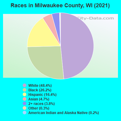 Races in Milwaukee County, WI (2021)