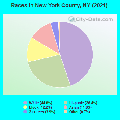 Races in New York County, NY (2021)