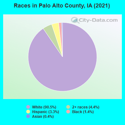 Races in Palo Alto County, IA (2021)