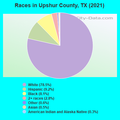 Races in Upshur County, TX (2019)