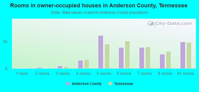 Rooms in owner-occupied houses in Anderson County, Tennessee