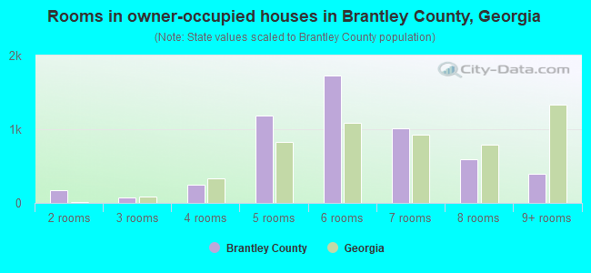 Rooms in owner-occupied houses in Brantley County, Georgia