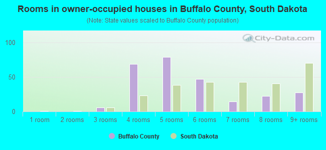 Rooms in owner-occupied houses in Buffalo County, South Dakota