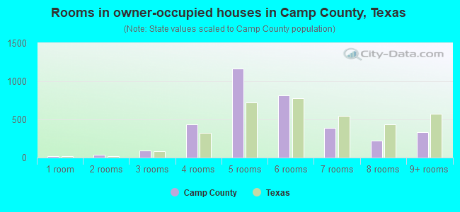 Rooms in owner-occupied houses in Camp County, Texas