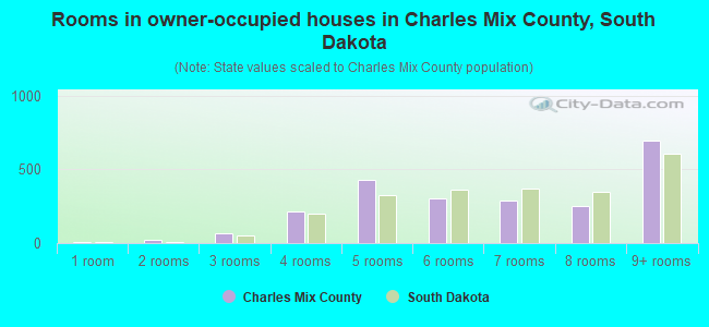 Rooms in owner-occupied houses in Charles Mix County, South Dakota