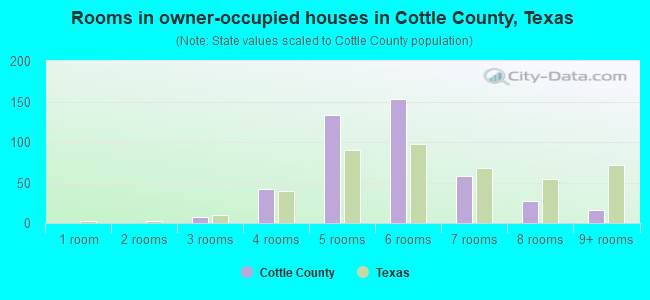 Rooms in owner-occupied houses in Cottle County, Texas