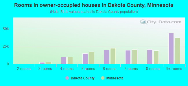 Rooms in owner-occupied houses in Dakota County, Minnesota