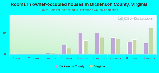 Rooms in owner-occupied houses in Dickenson County, Virginia